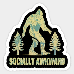 Socially Awkward Bigfoot Sticker